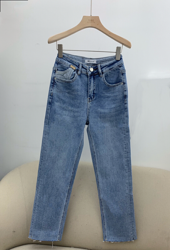goods in stock! New in early summer! [1980] niche label design slim fit and versatile comfortable jeans 2c63228# zyh