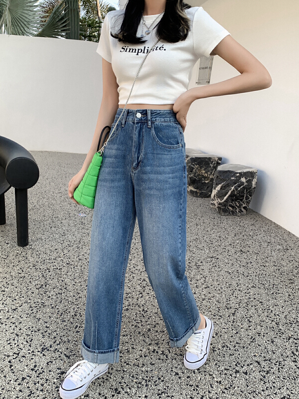 [JFT] straight baggy casual jeans j075# CLS