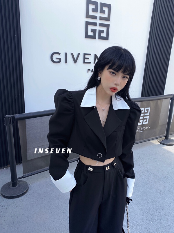 Original price 122.95! New year in early spring! [inseven] Korean loose and versatile bubble sleeve suit 26101# ozq