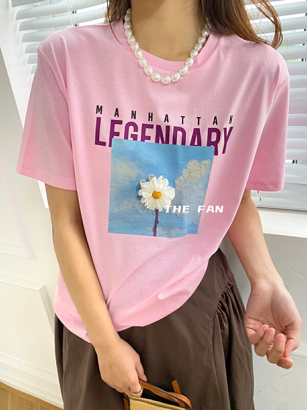 In early summer! [the fan] oil painting printing three-dimensional short sleeve T-shirt (excluding matching) 96699\zxx