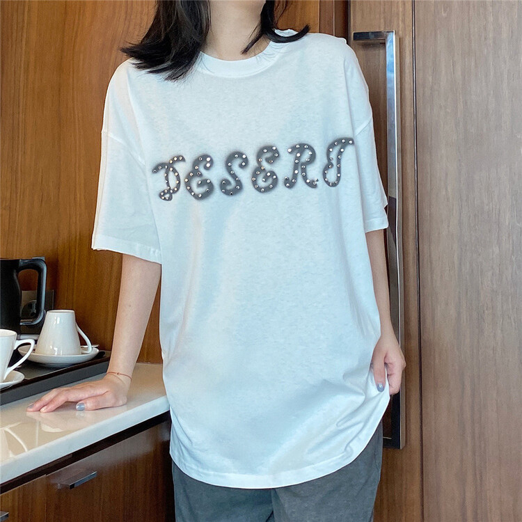 [hanzheshi] men's and women's personalized heavy industry small design Short Sleeve T-shirt 262# ZZL