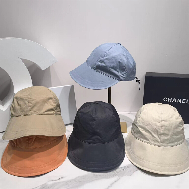 [Wang] solid color drawstring sunshade hat 10021# CSX
