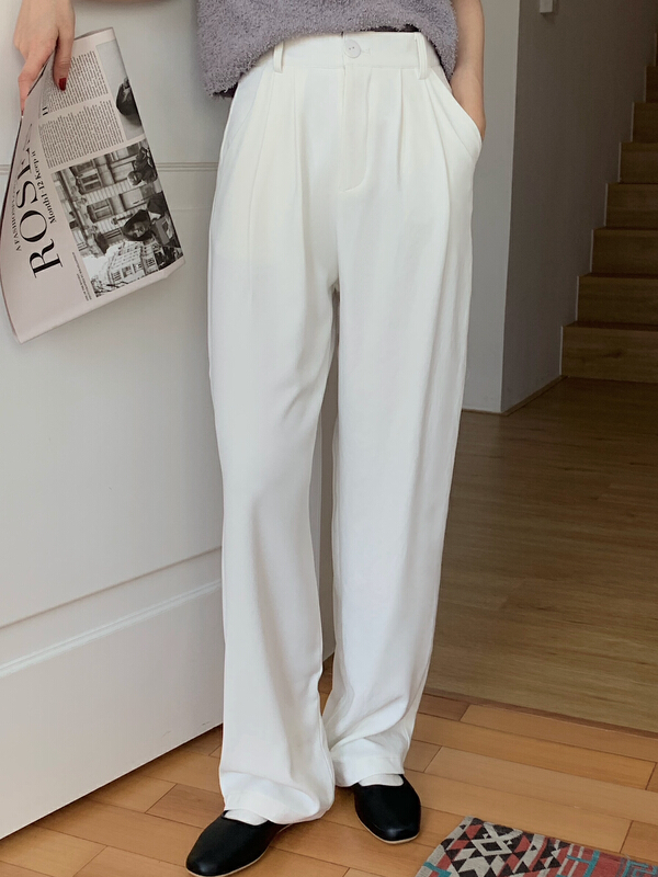 New year in early spring! [miss miss miss home] Korean version versatile slim and wide leg trousers ys1-w103# zjy