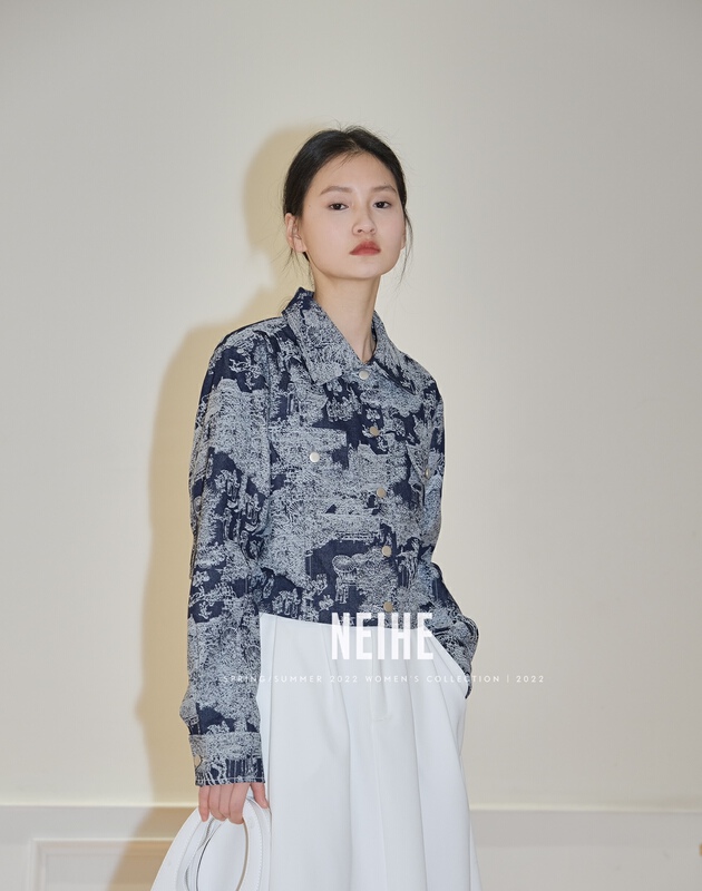 New year in early spring! [neihe] Vintage abstract pattern jacket 22018# zxx