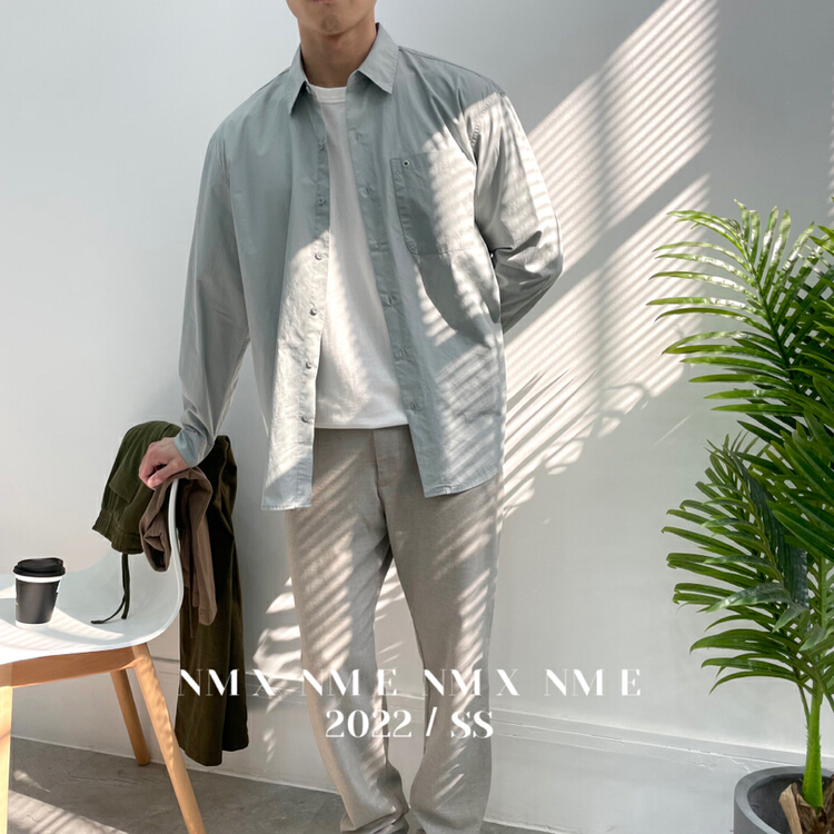 New year in early spring! [Macallan] Korean simple solid color shirt 2211# ZZL