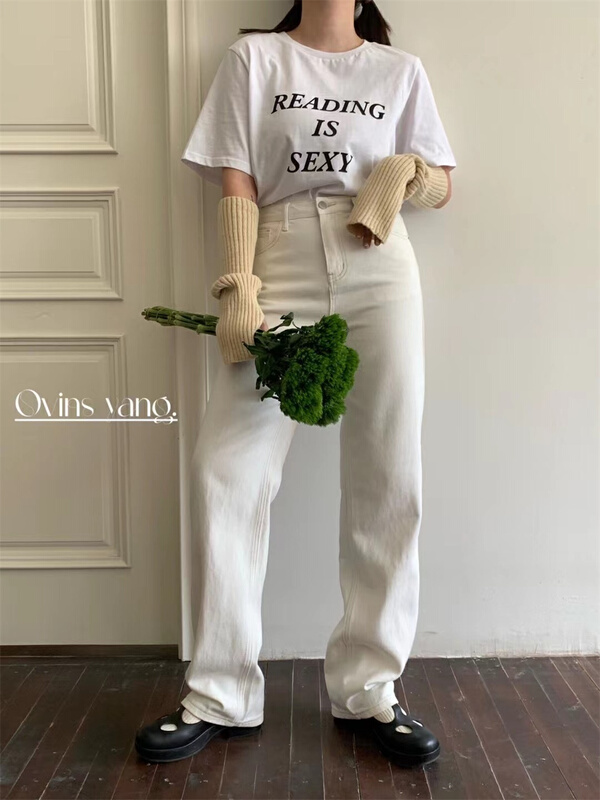New year in early spring! [ovinsyang] Korean solid color versatile jeans 8702# WTT