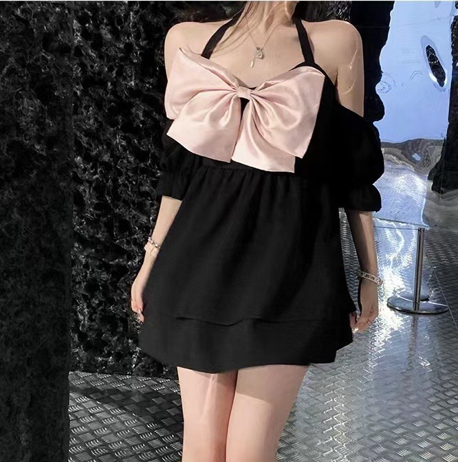 [Hello Miss] butterfly girl off shoulder dress (with big butterfly) ys1-6189# PCZ