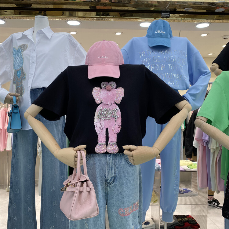 New year in early spring! [NN] cartoon heavy industry round neck short sleeve T-shirt 9309# hjy