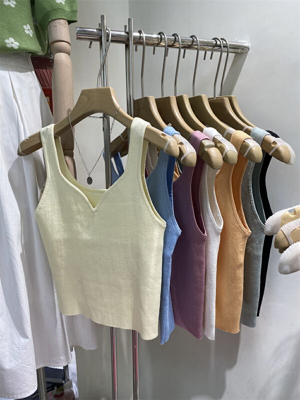 [Weika] simple basic ice silk vest / sling 7199# lwy