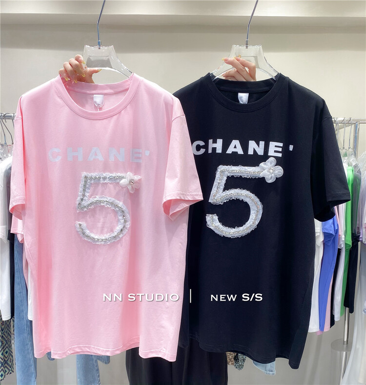 [NN] niche design flower short sleeve T-shirt 7505# XYY