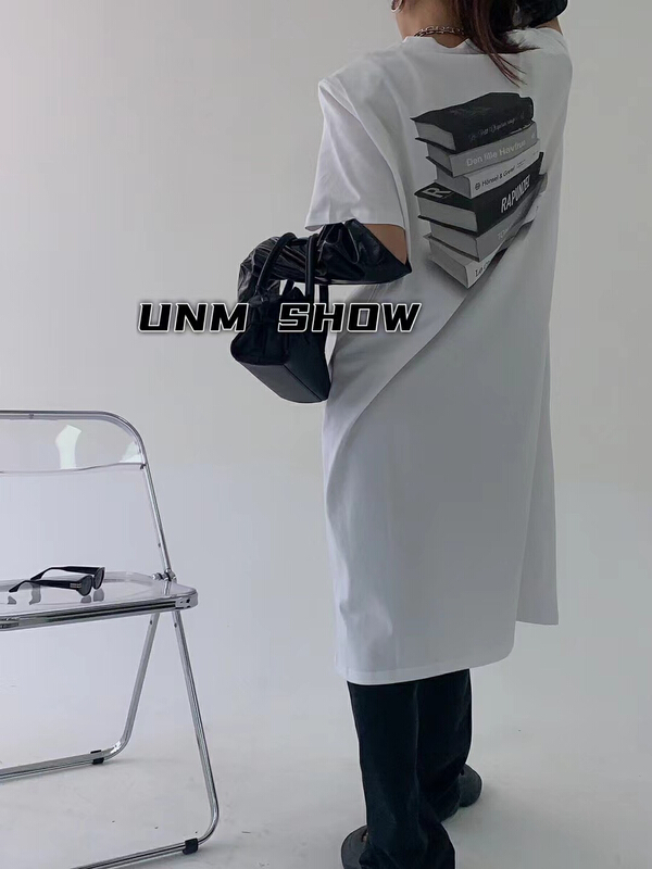 原價55.67! 早春上新！【UNM-SHOW】韓版圖案百搭墊肩短袖T恤  6062#  WTT