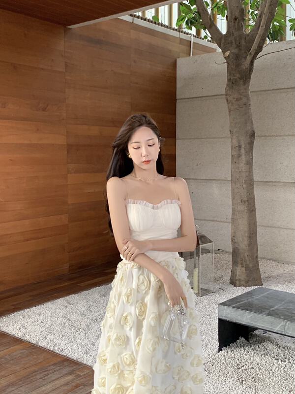 New year in early spring! [u Nara] three dimensional rose style skirt 81079# WPL