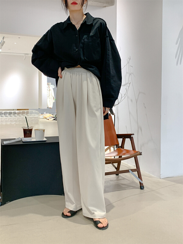 [chocolate] Korean loose and thin floor mopping casual pants 9312# CSX