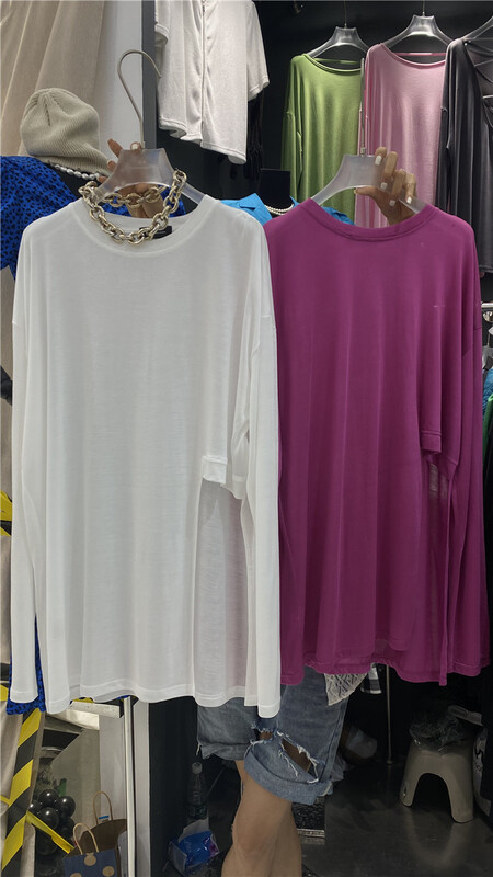 goods in stock! New in early summer! [BF wlj] personalized asymmetric net color versatile sunscreen shirt 9075# ozq