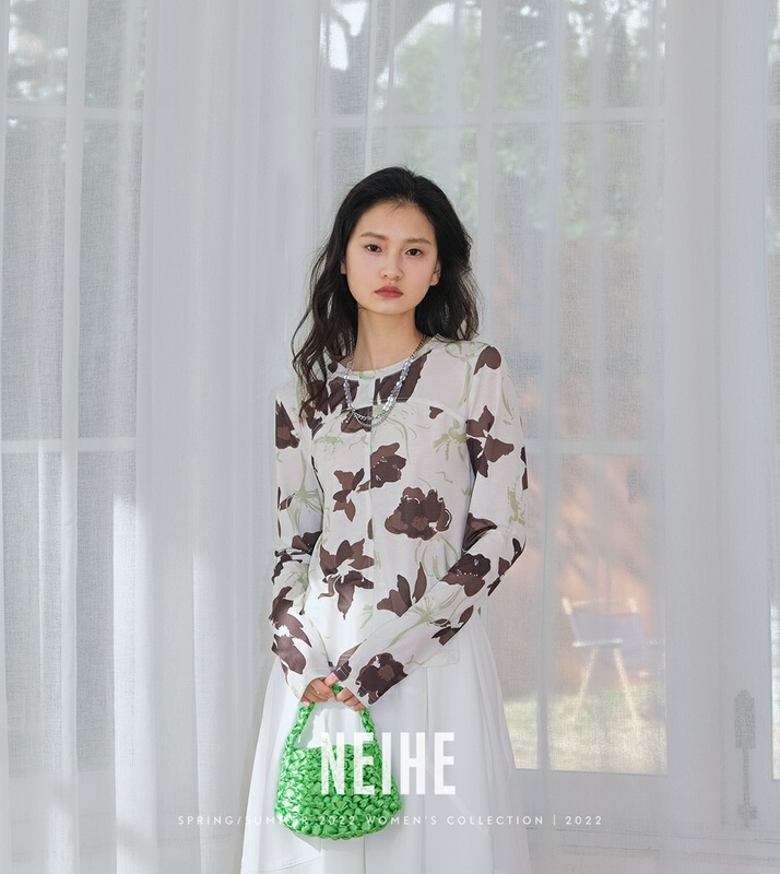 [neihe] Abstract printed short shirt 22002# zxx