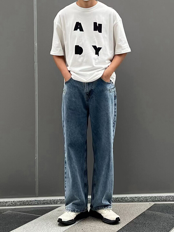 New in early summer! [seirtand] fashionable and versatile loose side pocket jeans 22es36# ZZL