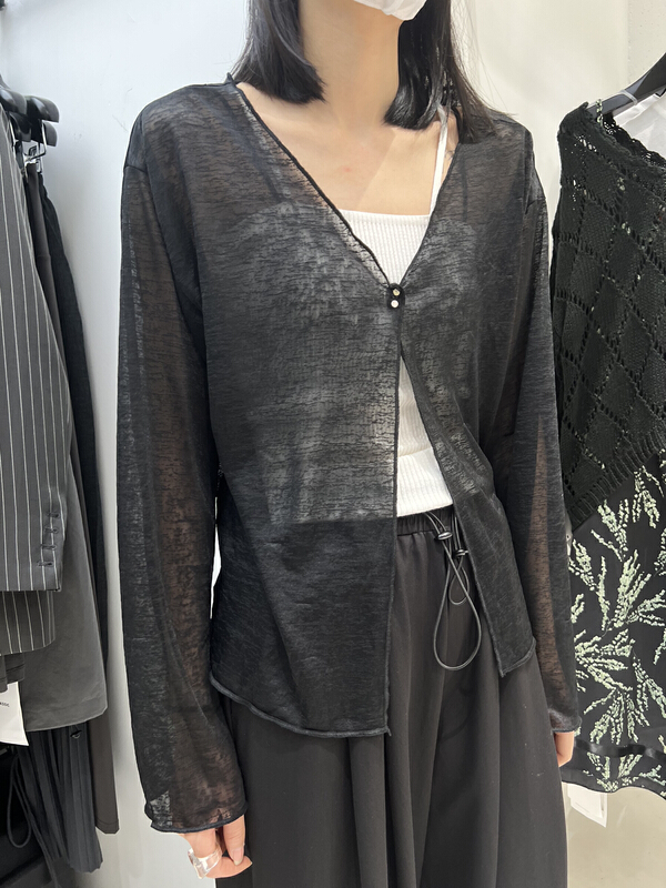 New in early summer! [Bu class] Korean version versatile temperament solid color sunscreen shirt 13622# zxl