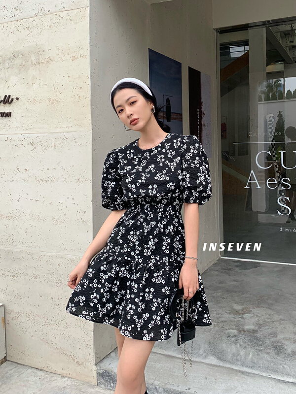 goods in stock! New in early summer! [inseven] retro and simple temperament Decor dress 25146# ozq