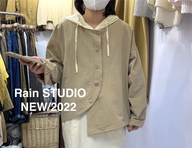 New year in early spring! [rain] single breasted comfortable Korean shirt 82037# L
