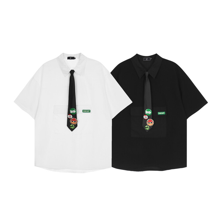 goods in stock! [Max] fashion design simple shirt (with tie) z3-052# ZSY