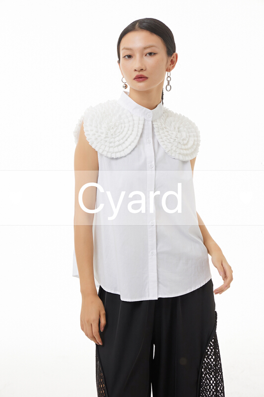 [cyard] three dimensional lace design vest / sling 90225-1# L