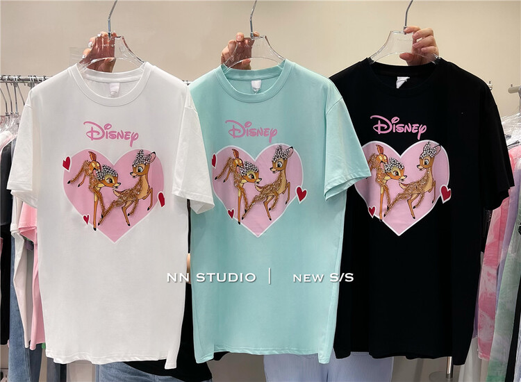 [NN] fashionable and versatile deer short sleeve T-shirt 9622# XYY