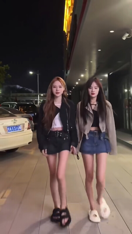 [thousand degrees] Korean slim sexy denim skirt pants (with belt) 9199# LSW