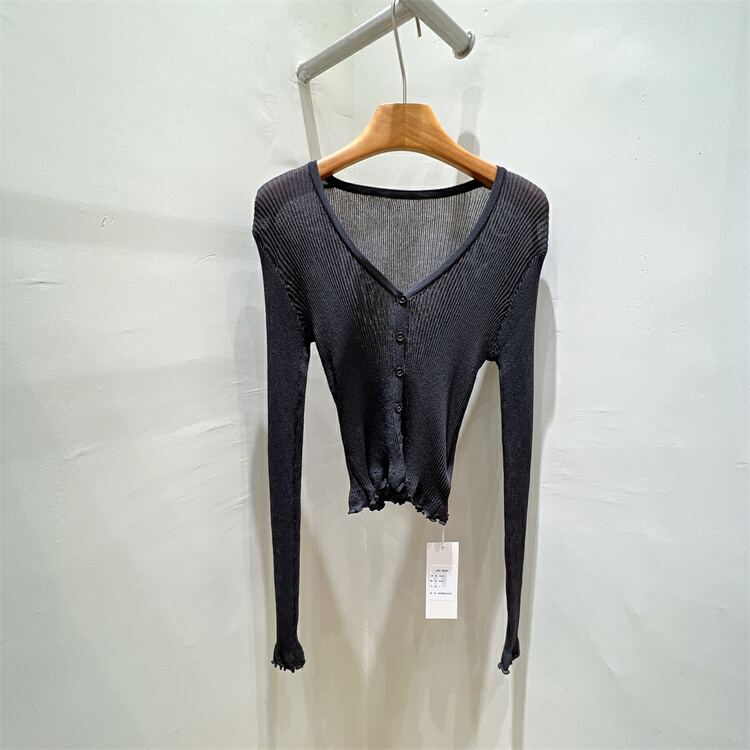 New year in early spring! [one more] simple and versatile slim knit cardigan 5002# XYJ