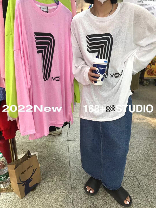 [168 +] letter printed long sleeved sunscreen shirt 2350# WTT