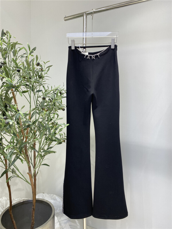 [Tan] slim and clean fashionable casual pants (with detachable chain) p2985# zxx