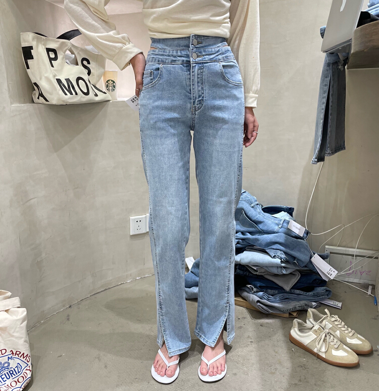 [hey & Momo] comfortable, versatile, slim high waist jeans 9968# ll