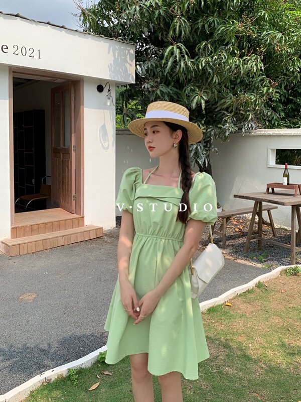 [v.studio] Korean style slim dress 6652\zjy