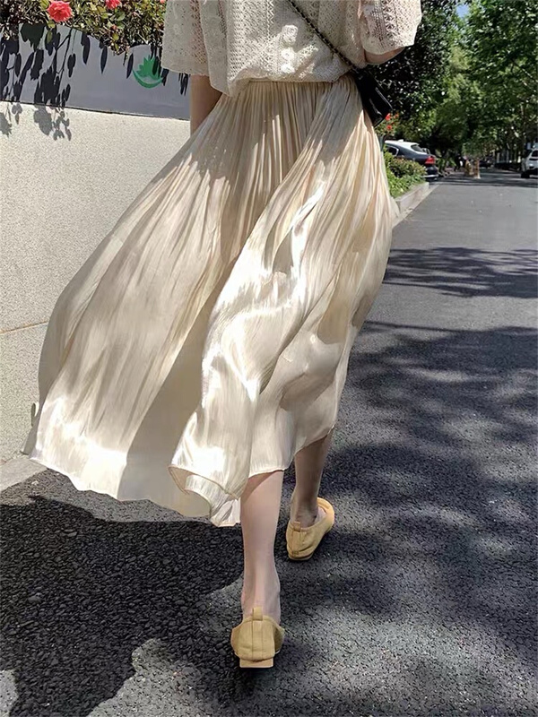 New in early summer! [Tiantian home] Korean streamer Satin comfortable skirt ys1-938# XYY