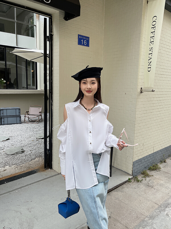New year in early spring! [DS] Korean style design off shoulder shirt 62235# XYJ