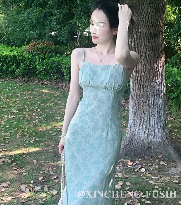 [Xinsheng] French first love floral suspender dress a255# PCZ