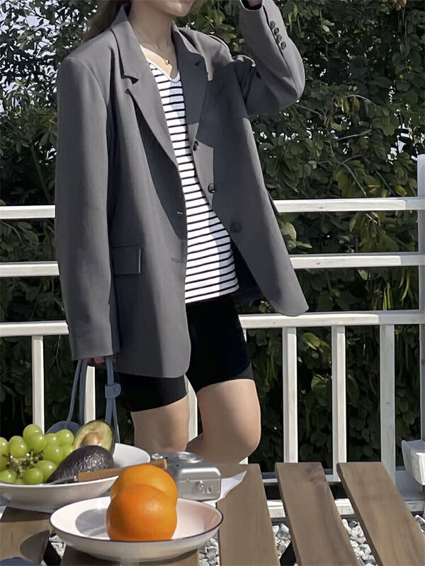 goods in stock! [about me] temperament female Korean casual comfortable suit 211010# cqw