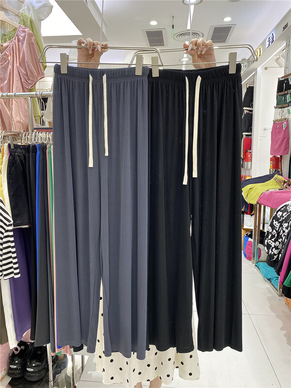 [Duomi] elastic waist versatile straight tube loose casual pants 5099# zxl