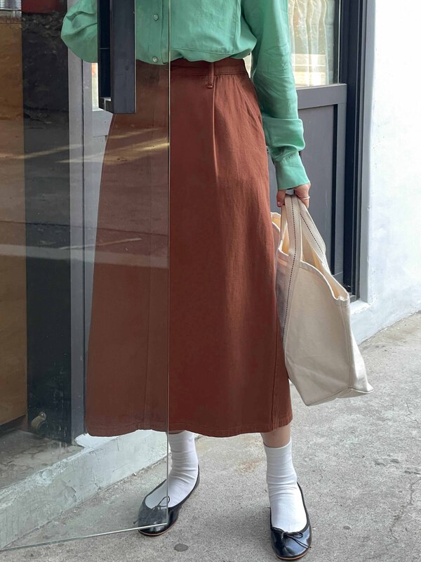 goods in stock! Cxdhh / new in early spring! Korean versatile clean color skirt ys1-xc3-9q2108780355# CSX