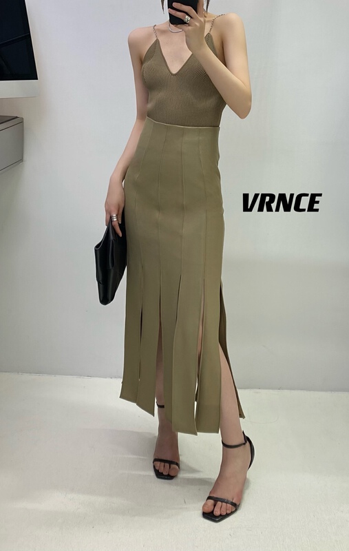 [Vince] straight tube versatile loose skirt 5112# XYJ