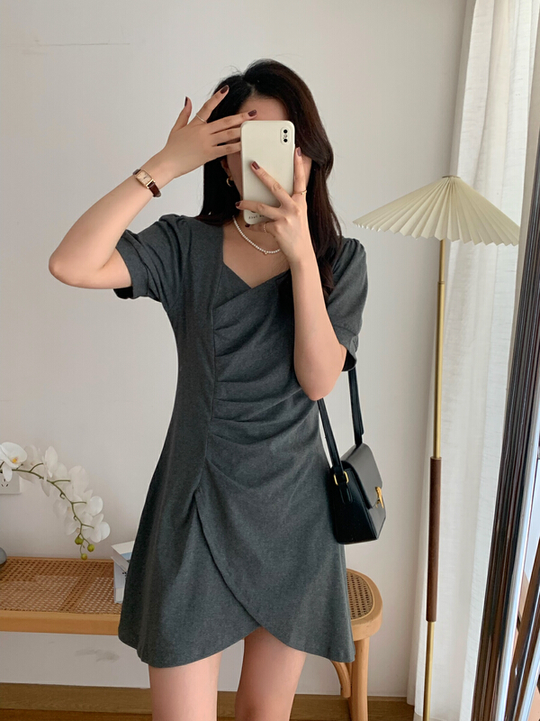 In early summer! [victory.2] Korean version of Spice Girls' irregular design dress b56\\wpl