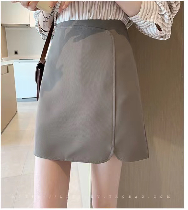 New in early spring! "Tong Tong" Korean version of high waist fashion skirt 7729# HJY