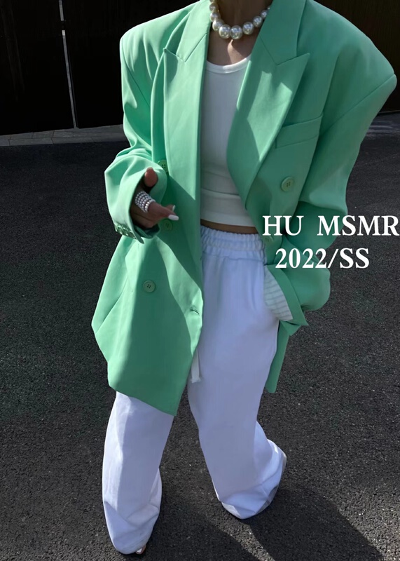 New year in early spring! [Hu] Korean simple loose fitting suit x1133# zyh