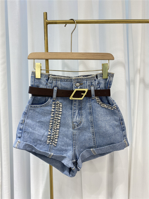 New in early summer! [t.ai] denim shorts (with belt) 9833# zxx