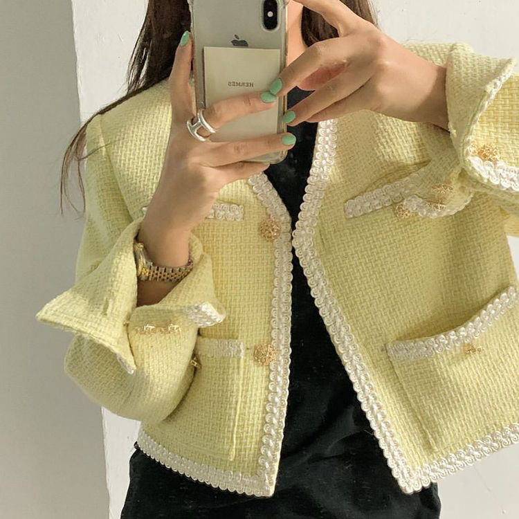 New year in early spring! [timely rain] Han Feng ins retro gentle wind high sense short coat 00011# jhy