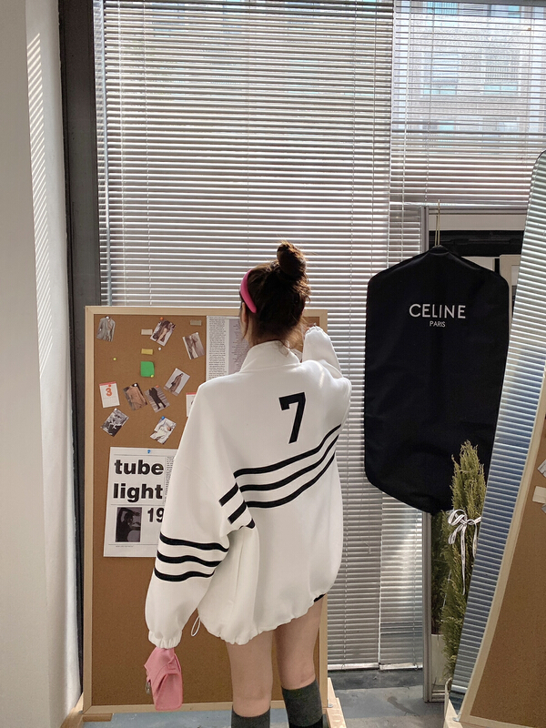 Early spring! [modern 197] Korean loose design three bar sweater 1330# zyh