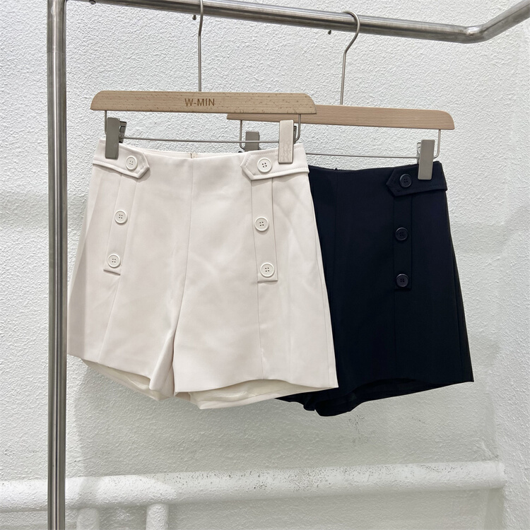 New in early summer! [w.min] high waist, slim, fashionable and versatile casual shorts 1037# CLS