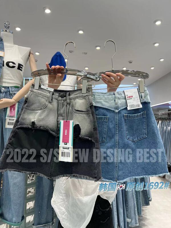 New in early summer! [thgz fairy tale princess] two fashionable denim skirts 1692# JJ