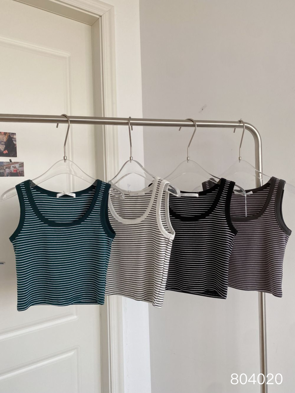 New in early summer! [June] versatile basic stripe vest / sling 804020# XYY