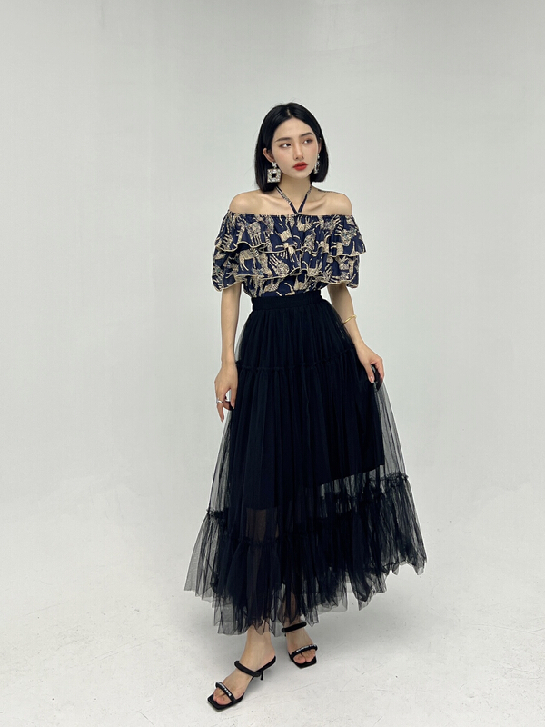 [d.two D2] simple, fashionable and versatile skirt 2129215# zxl