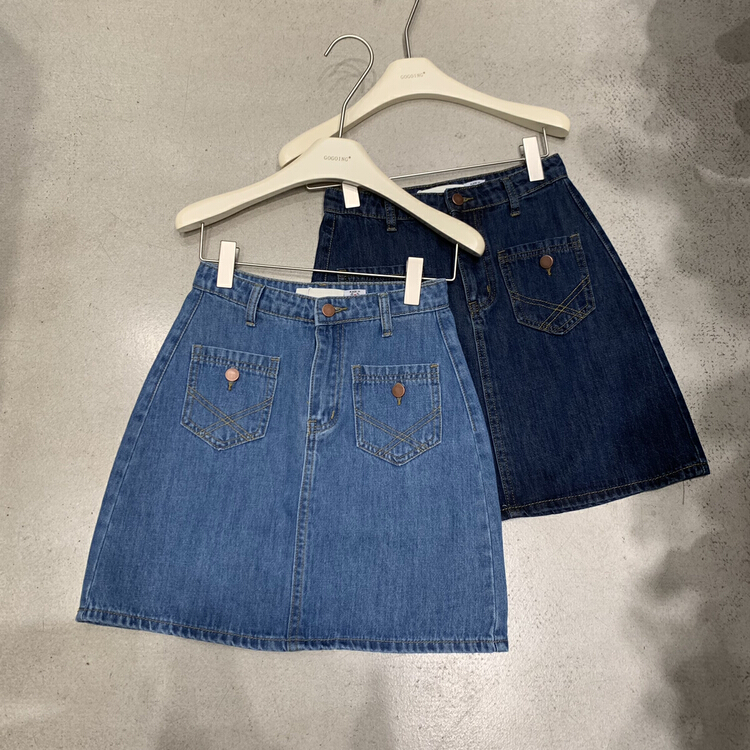 [going] versatile slim pocket design skirt 9558# lwy